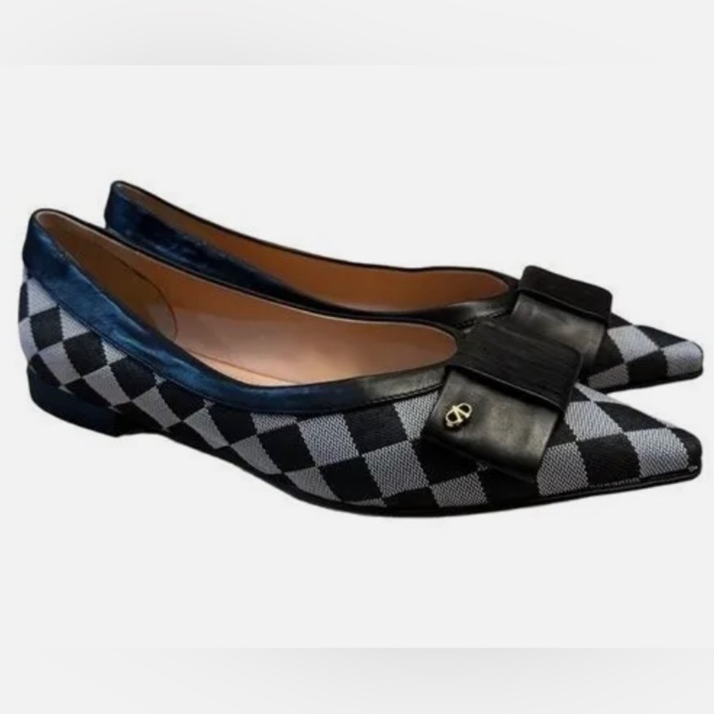 Allaswish NWT pointed loafer leather bow